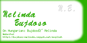 melinda bujdoso business card