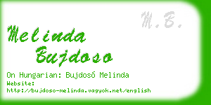 melinda bujdoso business card